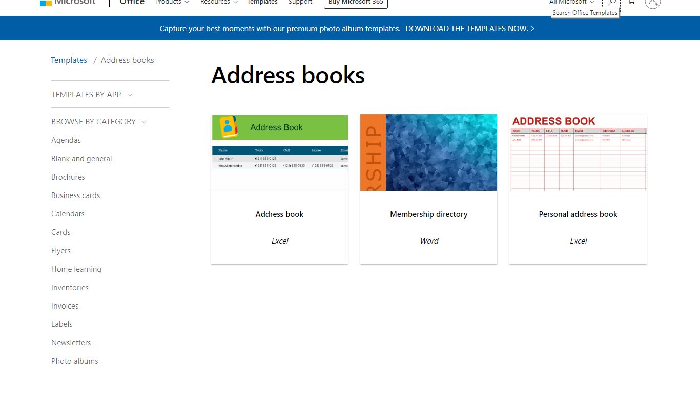 Address books - Office.com